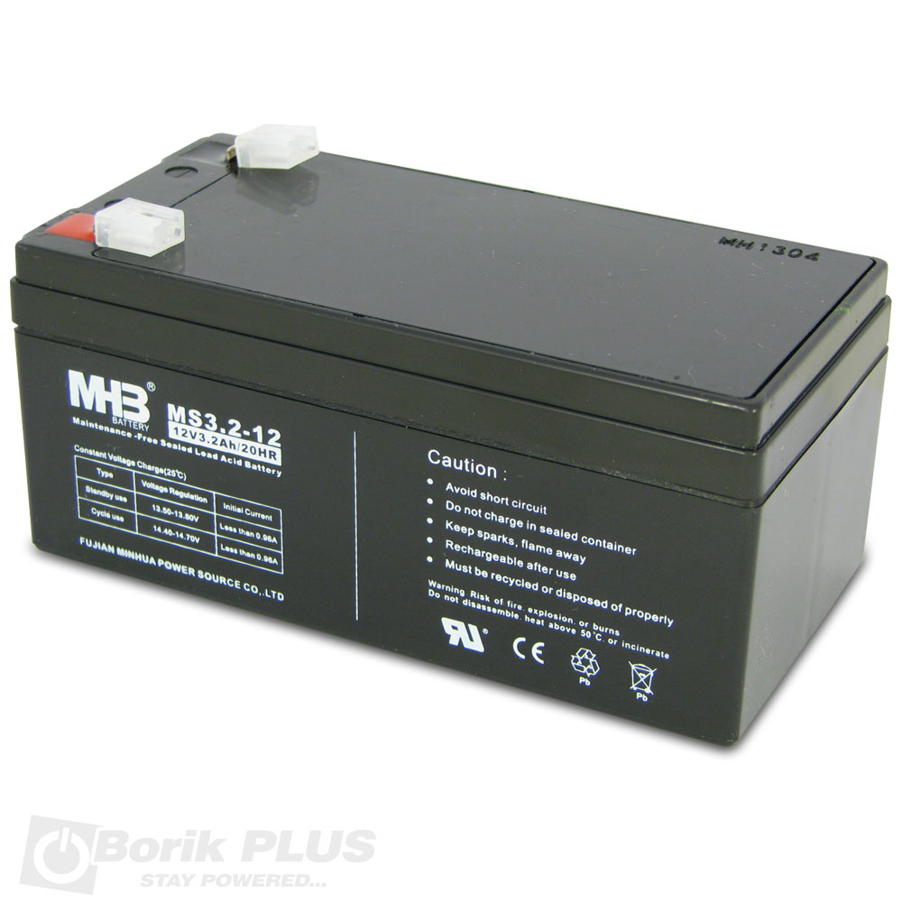 MHB-MS3.2-12-baterija 12v 3.2ah Olovna baterija 12V 3,2Ah