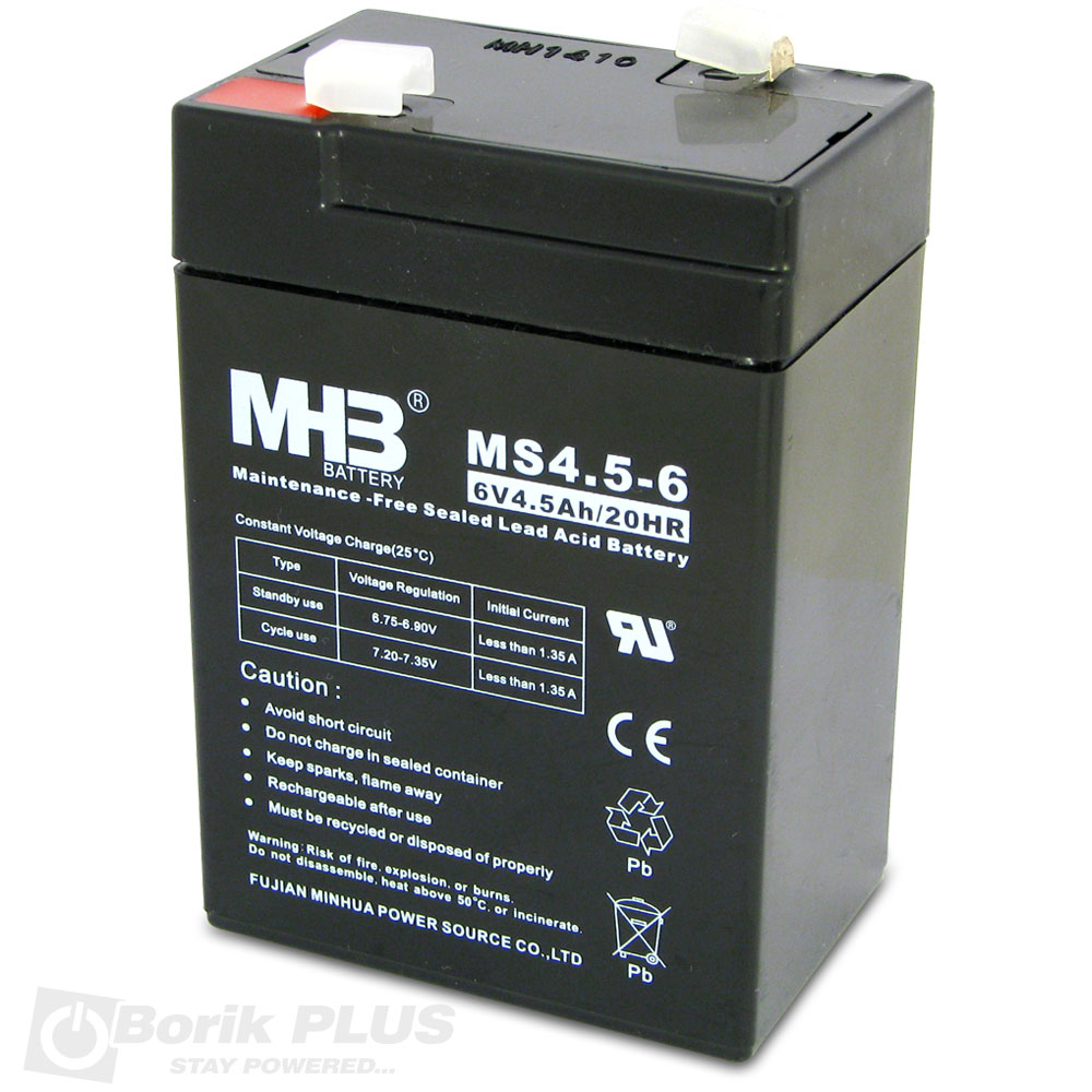 MHB-MS4.5-6-baterija 6v 4.5ah MHB baterija 6v 4.5ah