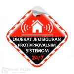 Samolepljiva nalepnica za ALARM unutrašnja Samolepljiva nalepnica za ALARM unutrašnja