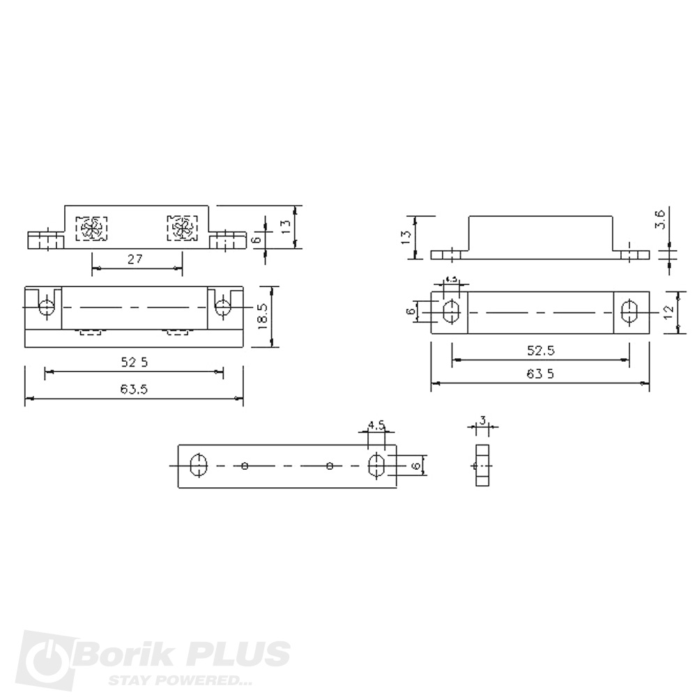 Magnetni prekidač pravougaoni-veći Magnetni prekidač pravougaoni-veći