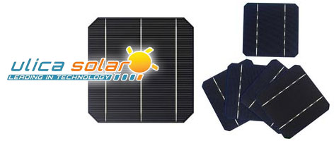 Izgled monkristalne solarne ćelije Monokristalna solarna ćelija