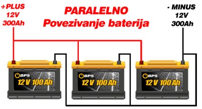 Paralelno povezivanje baterija